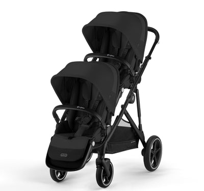 Cybex Gazelle S 2 Double Stroller Black / Moon Black