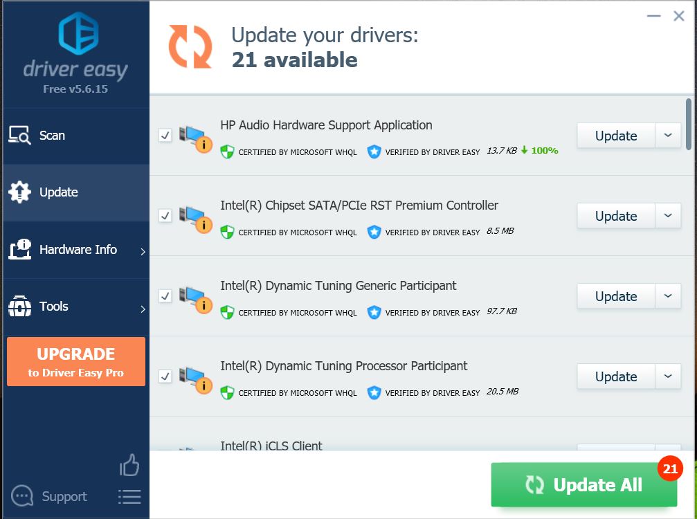 driver easy - update all drivers