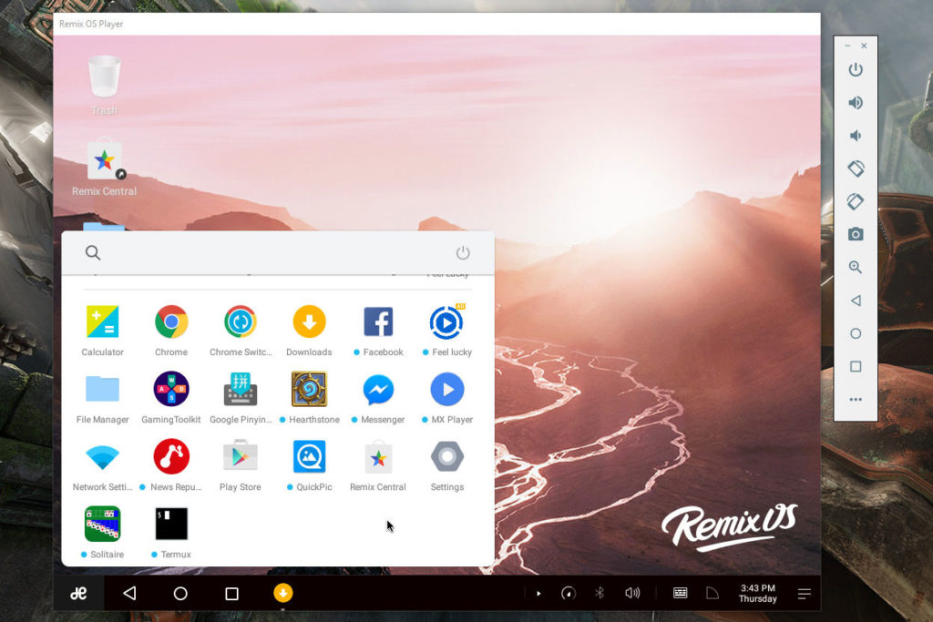 Remix OS Player - best android emulator for windows 10
