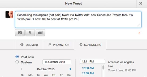 Scheduling Tweets on Twitter