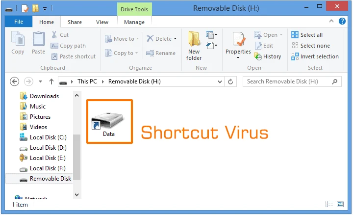 remove shortcut virus